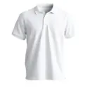 [16684] White Polo Neck T-shirts - 220gsm (12 Years)