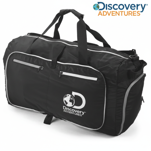 [8951] Discovery Adventures Holdall Bag Duffle Packable : DHF19095 - Black