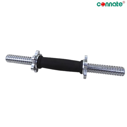 [5475] Connate Standard Dumbell Rubber & Chrome Bar 14"