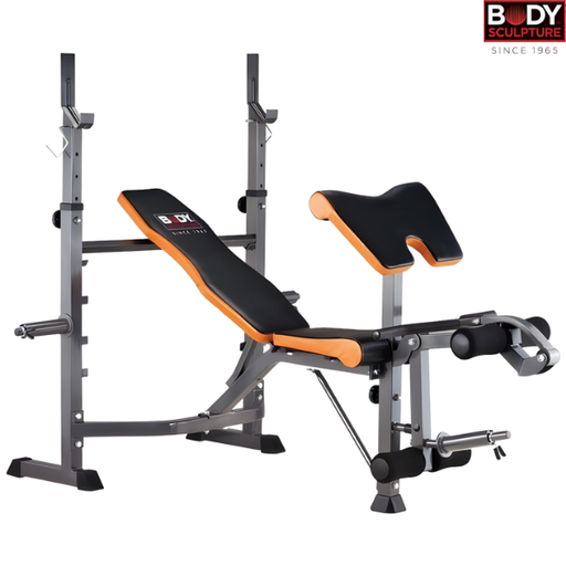 [6452] Body Sculpture Bench Weight Lifting With Arm Curl : BW-3230BR