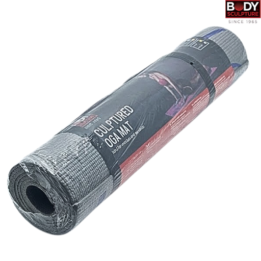 [4749] Body Sculpture Sculptured Yoga Mat :BB-8300G-S - 4mm - Grey