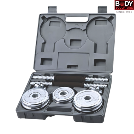 [853] Body Sculpture Dumbbell Chrome Set : BW791 - 15kg