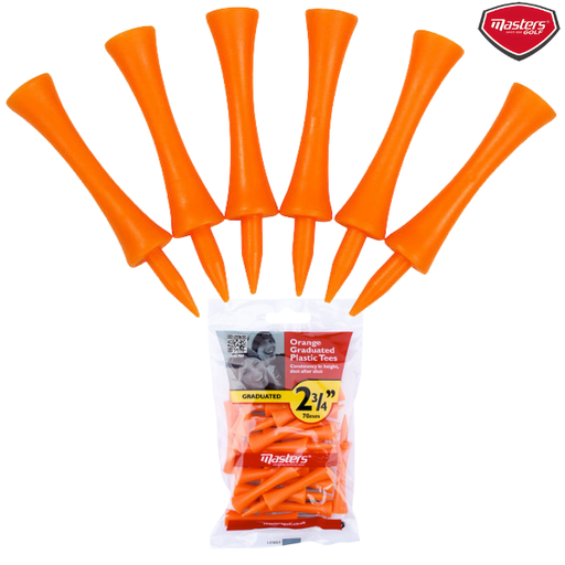[3124] Masters Plastic Graduated Tees : TEP110 - 70mm - Orange