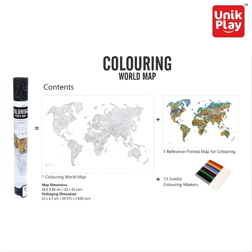 [14879] UnikPlay Colouring Map In Display : UPCM-2333/GB01