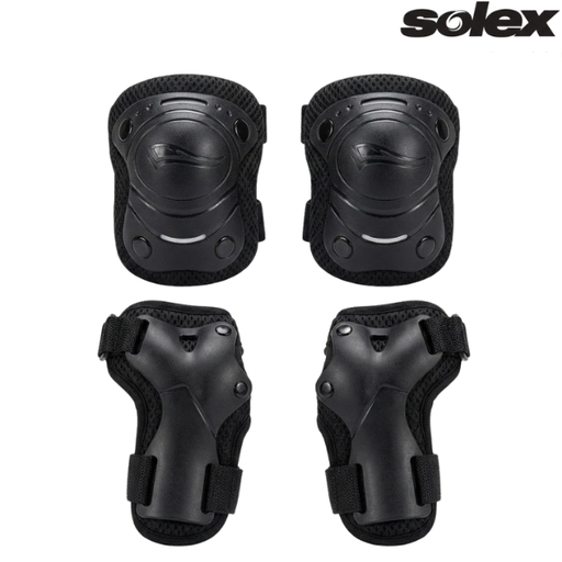 [6112] Solex Skate Protection Guard Set : 30059 - Black - Large/XLarge