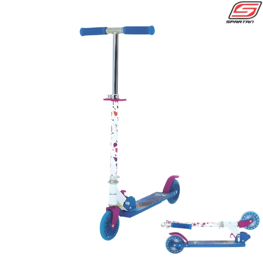 [7401] Spartan Scooter Frozen Ii Folding : SP-7034 - Blue/White