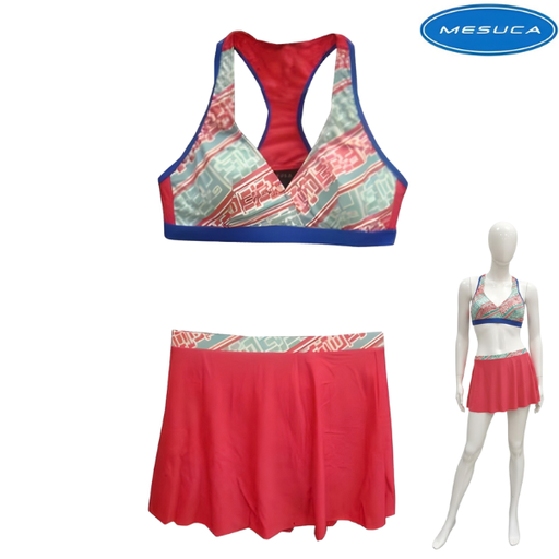 [1370] Mesuca Womens Costume 3Pc : MEF22301 - Pink - XXLarge