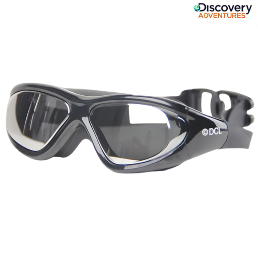 [9248] Discovery Adventures Swim Goggles Silicone : DEA82424 - Clear/Black
