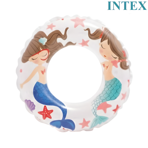 [9589] Intex Swim Rings Tubes Ocean Reef Transparent : 59242 - 3 years +