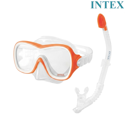 [9619] Intex Snorkel + Mask Set Wave Rider : 55647 - 8 years +