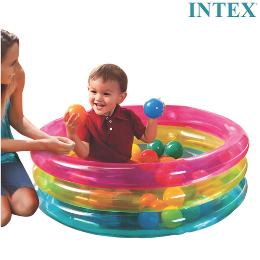 [9611] Intex Playcenter Classic 3-Ring Baby Ball Pit : 48674 - 1 - 3 years