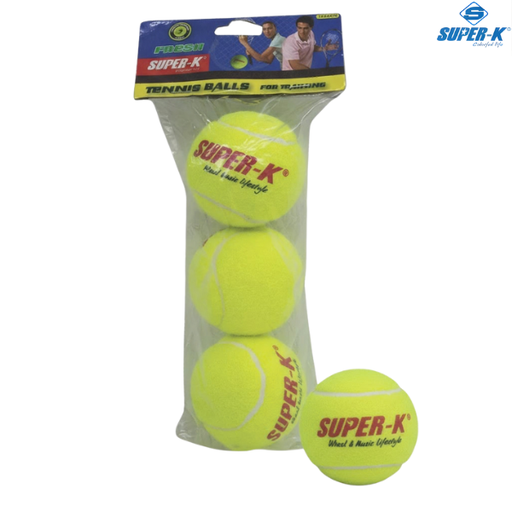 [1499] Super-K Tennis Balls : TEB4379 - Pack of 3 balls