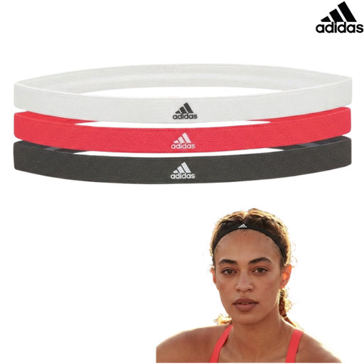 [7648] Adidas Hair Bands Sports : ADAC-16200 - Black/Red/White