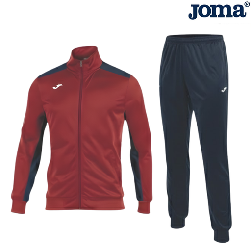 [8137] Joma Tracksuit Academy : 101096.302 - Red/Navy Blue - Medium