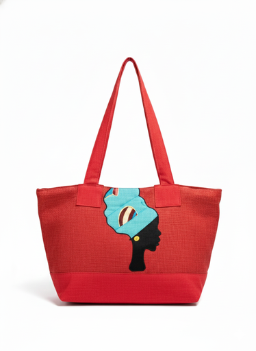 [4378] African Woman Bag