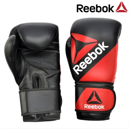 Reebok Boxing Combat Leather Training Glove RSCB-10110 - Black/Red