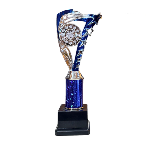 Frenzy Multisport Tube Trophy Silver & Blue - TR24517