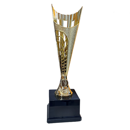 [15340] Garrison Plastic Laser Cut Cup Gold Trophy - TR17575