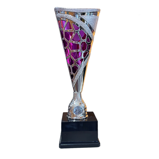 [15325] Vivid Trophy Silver & Purple - TR25536