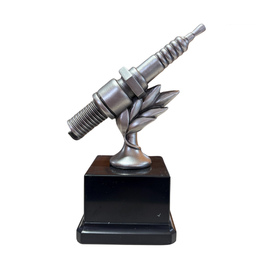 [15239] Velocity Spark Plug Award Antique Silver - RF25508