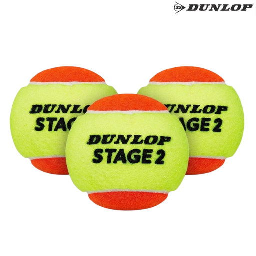 [16556] Dunlop Tennis Ball Stage 2 : 601343 - Pack of 3 balls