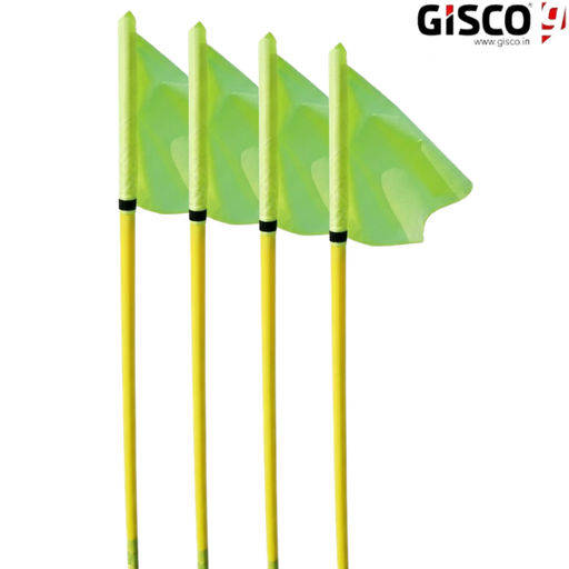 [15921] Gisco Football Corner Flag Posts Euro (Set Of 4)