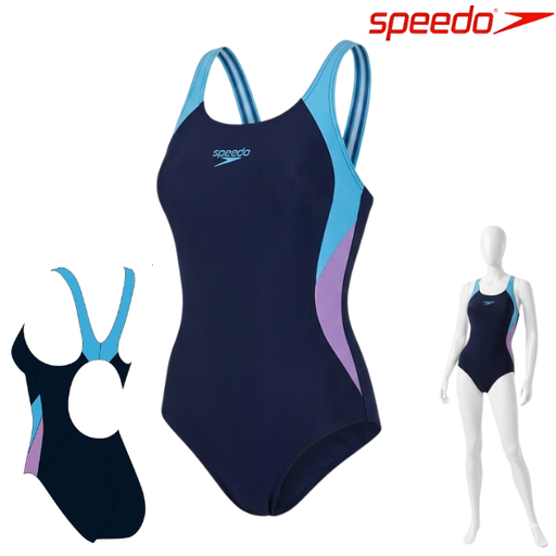 Speedo Costume Colourblock Splice Muscleback 1Pc : 8-00370916661