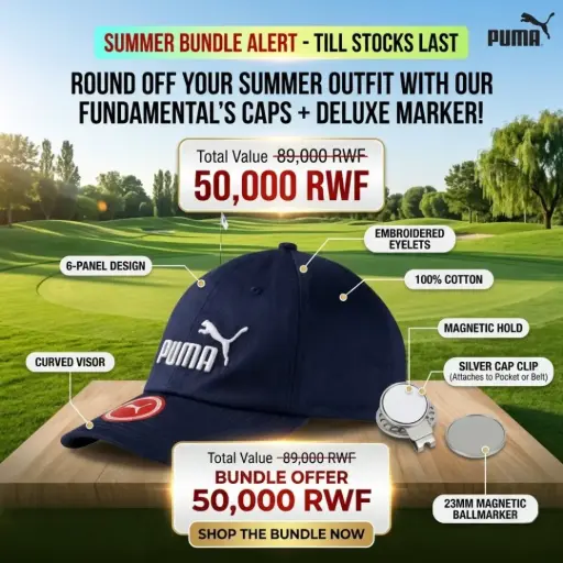 [16649] Puma Caps Ess(Navy Blue) + Longridge Deluxe Cap Clip And Ballmarker