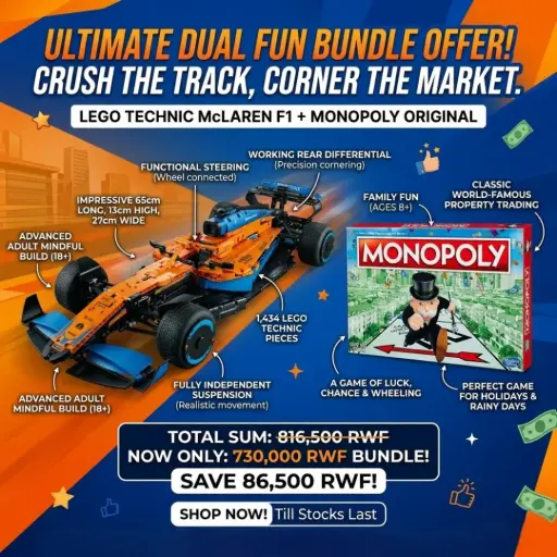 [16653] Lego Technic McLaren Formula Race Car + Funskool Monopoly Original